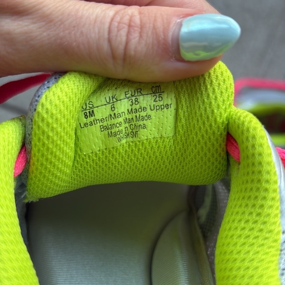 NEW Ryka Gray Green Pink Athletic Shoes size 8 - Picture 2 of 6